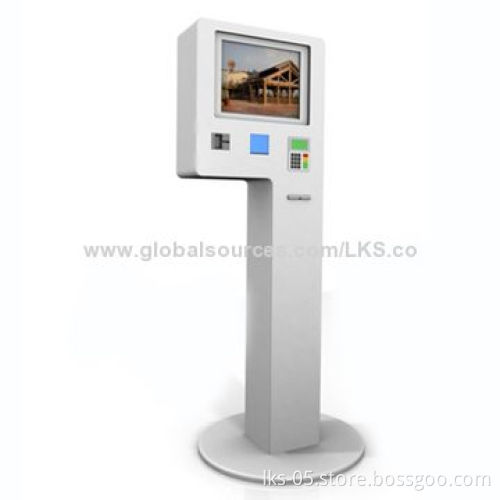 Parking Ticket Machine System Kiosk, Self-service Terminal with 19-inch Screen and Card Reader